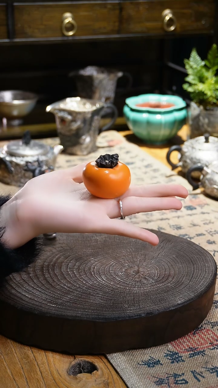 【闪购商品】福器艺术事事如意小柿子摆件