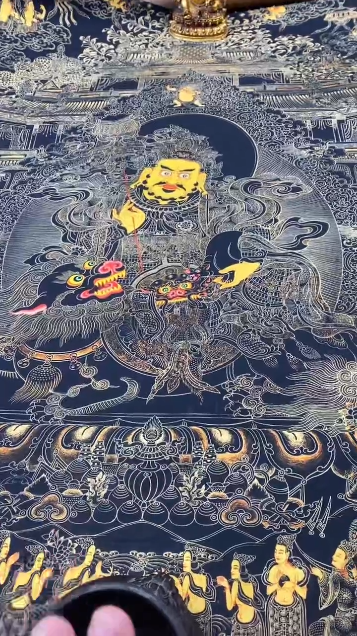 卷轴画王姬藏传唐卡艺术品