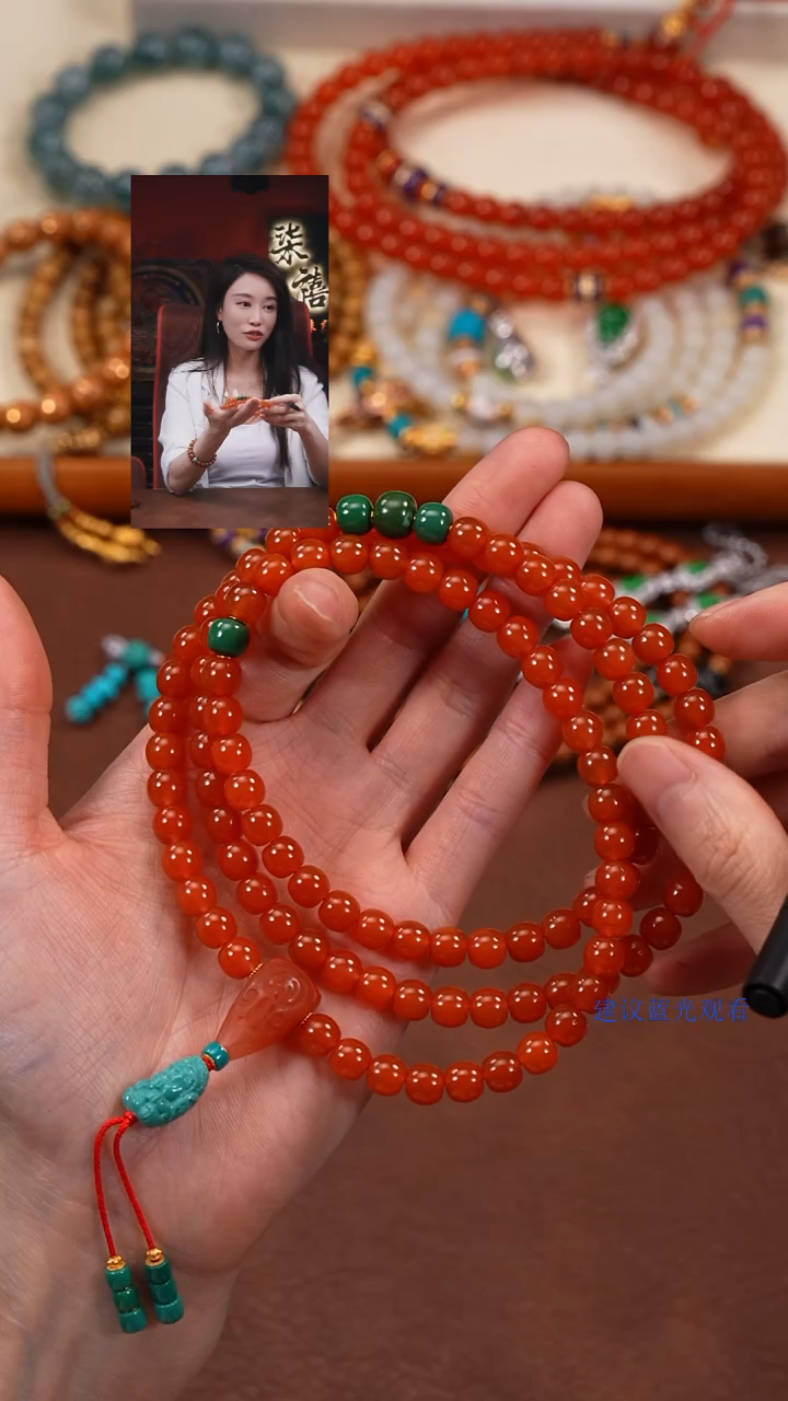 手串18K金镶嵌南红玛瑙舍****9舍甫琴科79