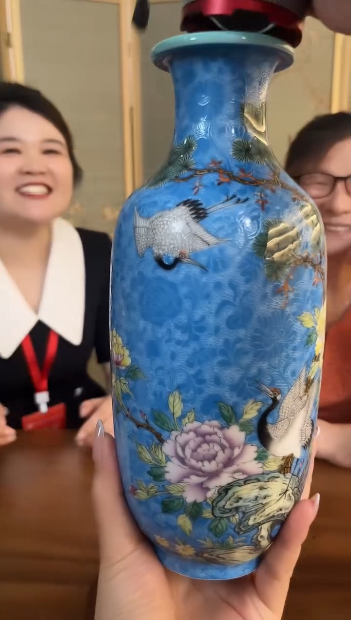 摆件景德镇张文月扒花专场532