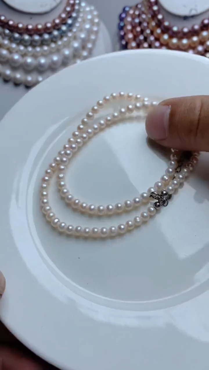 淡水珍珠未镶嵌颈饰0107