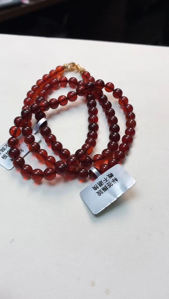 血珀项链未镶嵌Y11