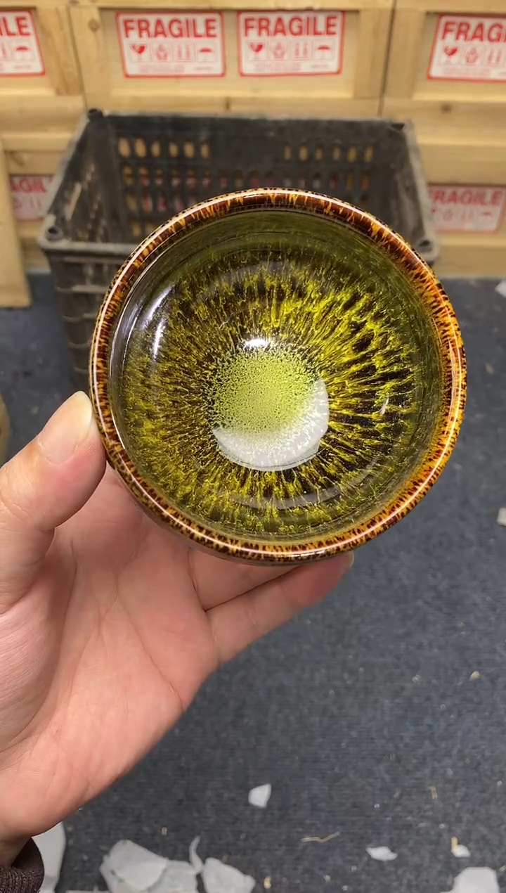 茶盏金玉满堂 将军建盏主人杯