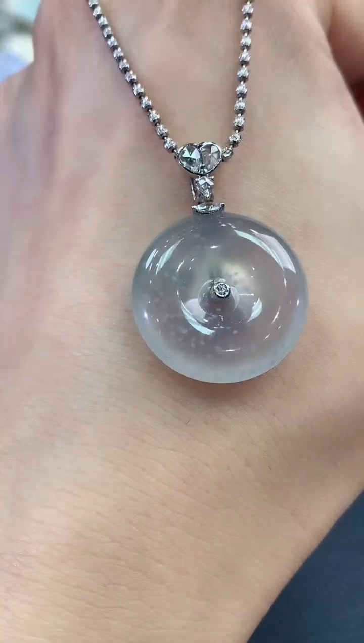 【闪购商品】翡翠吊坠(不含链)18K金镶嵌C17    