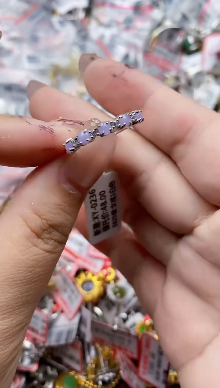 【闪购商品】翡翠戒指银S925镶嵌11111---8