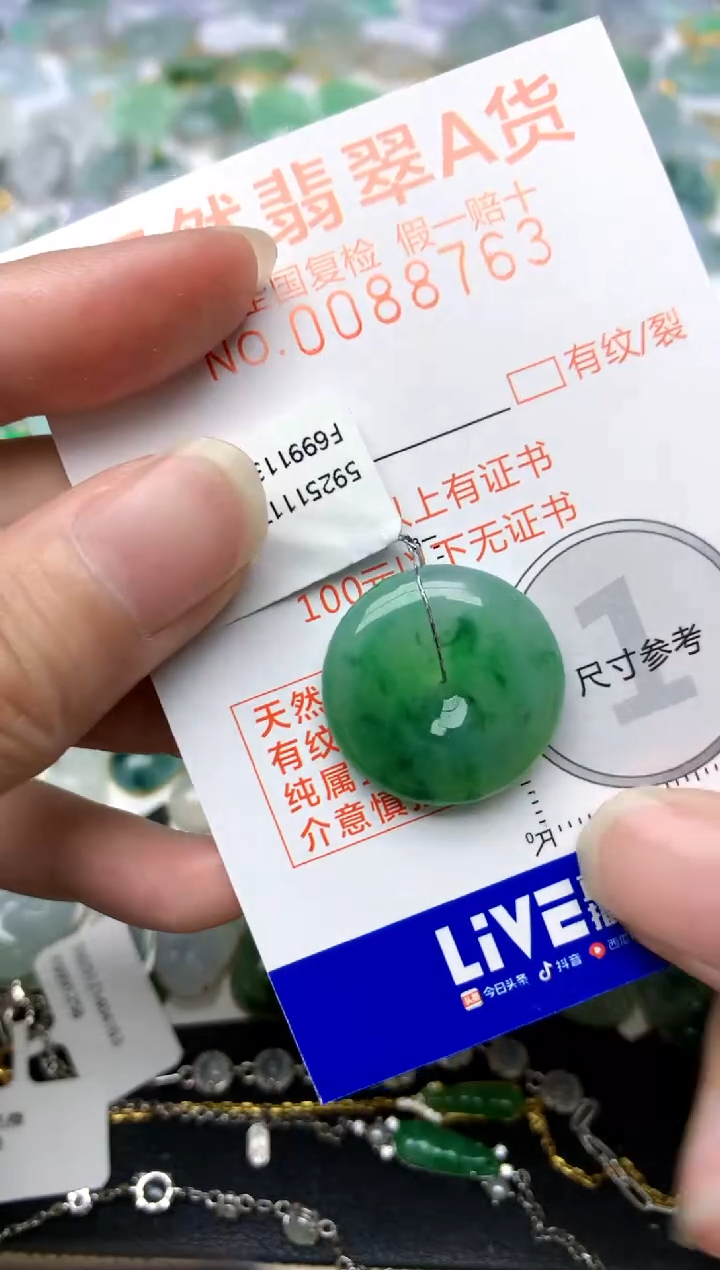 颈饰未镶嵌翡翠天然A货翡翠