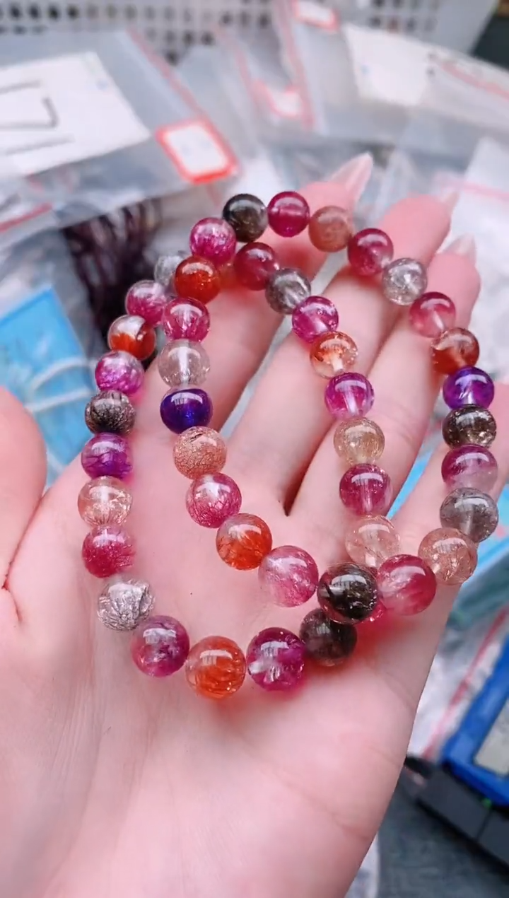 水晶手链未镶嵌多样性发拍一发一