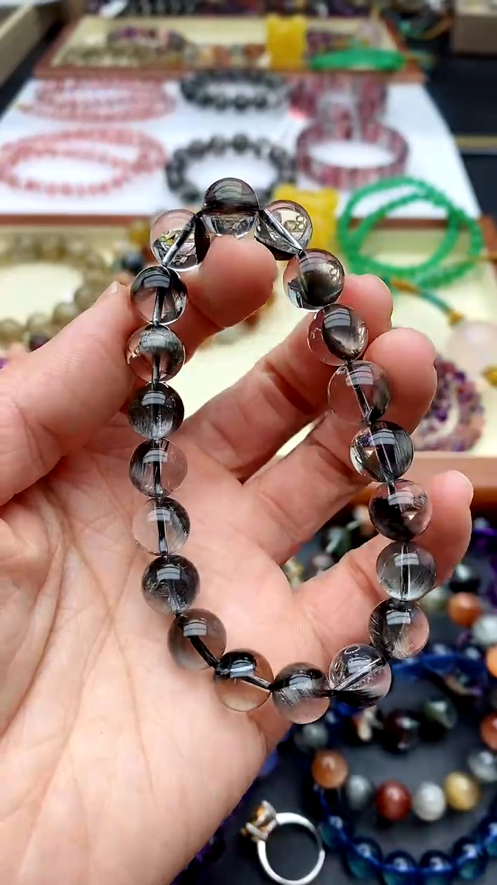 【闪购商品】水晶戒指未镶嵌黑银钛