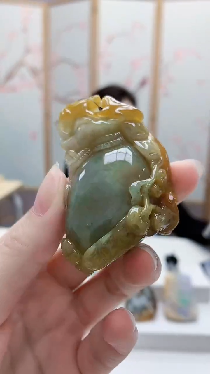 未镶嵌定制翡翠5160ry-毛货挂件