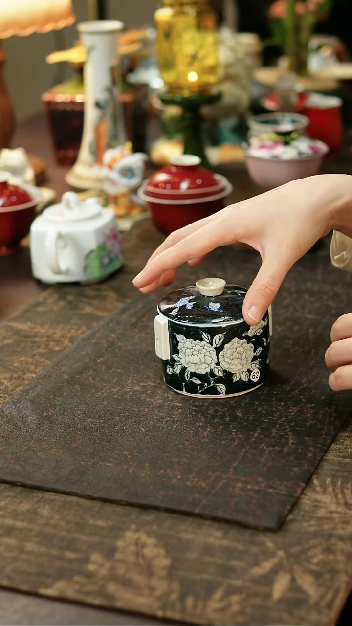 景德镇陶瓷杯碗柴烧多人