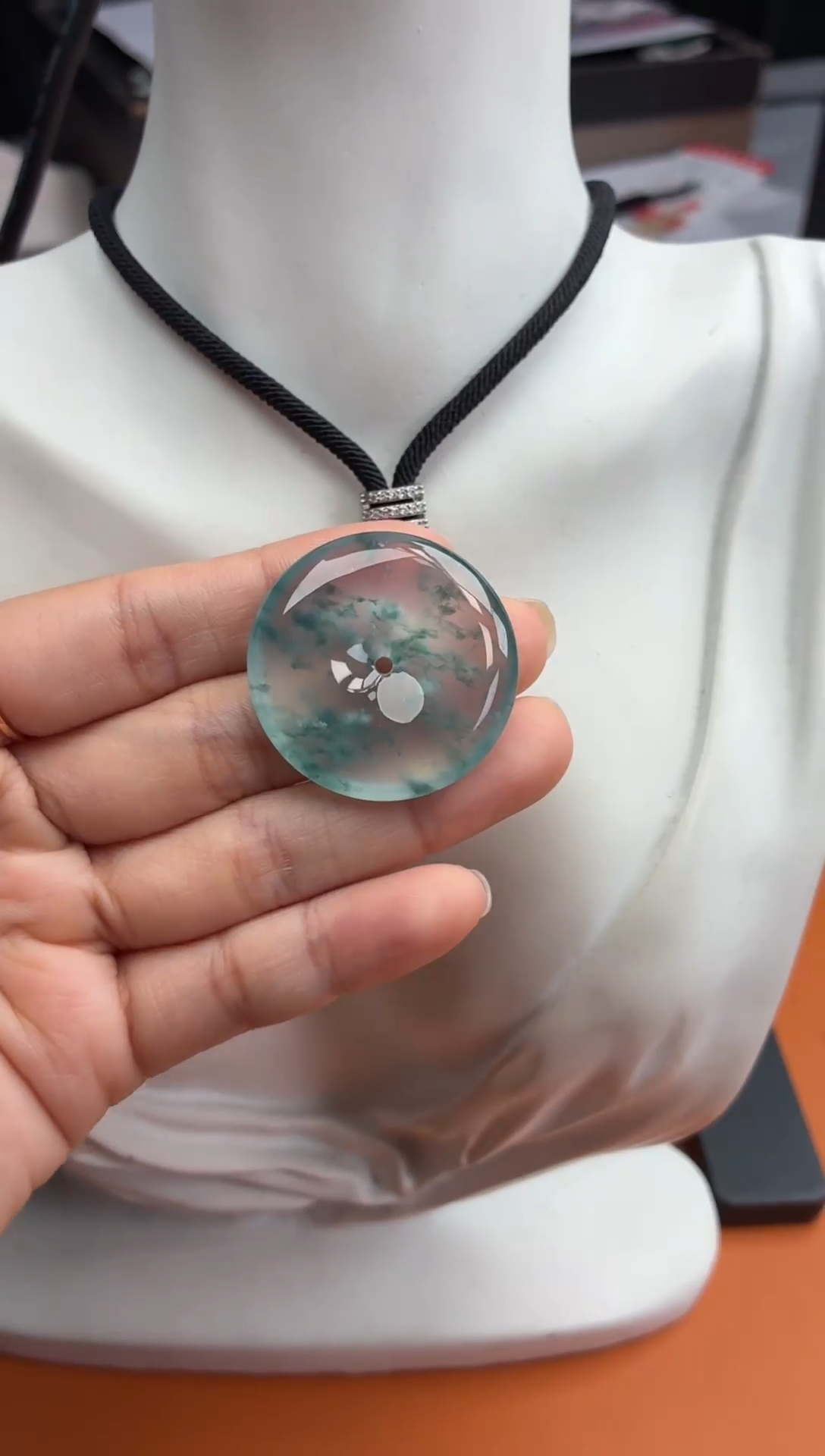 吊坠(不含链)未镶嵌翡翠31 平安扣 33.6 6.4