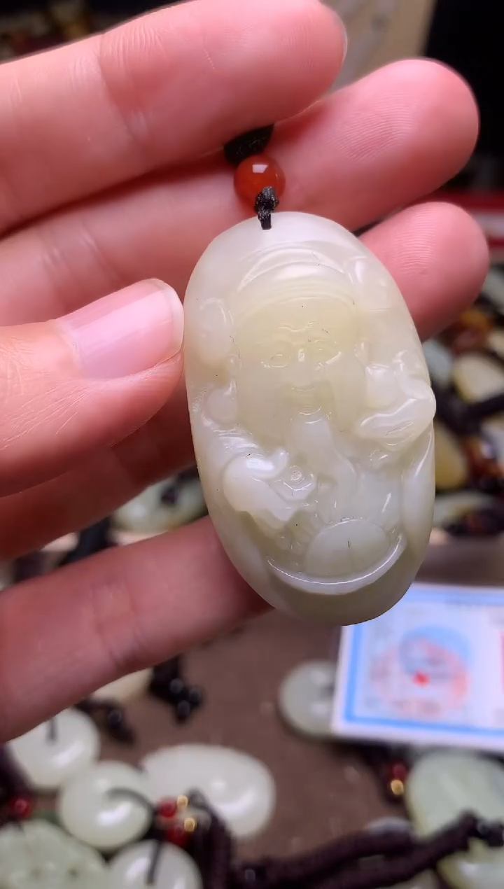 颈饰未镶嵌和田玉新疆料青海料清水和田玉吊坠