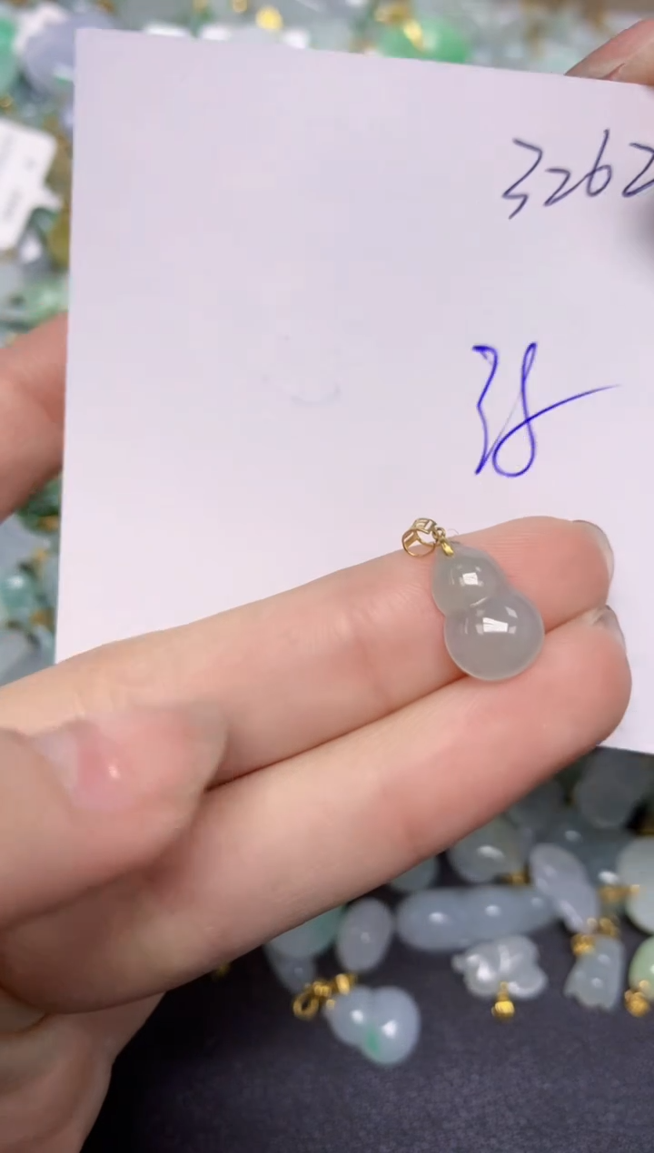 【闪购商品】翡翠颈饰18K金镶嵌 天然翡翠A货