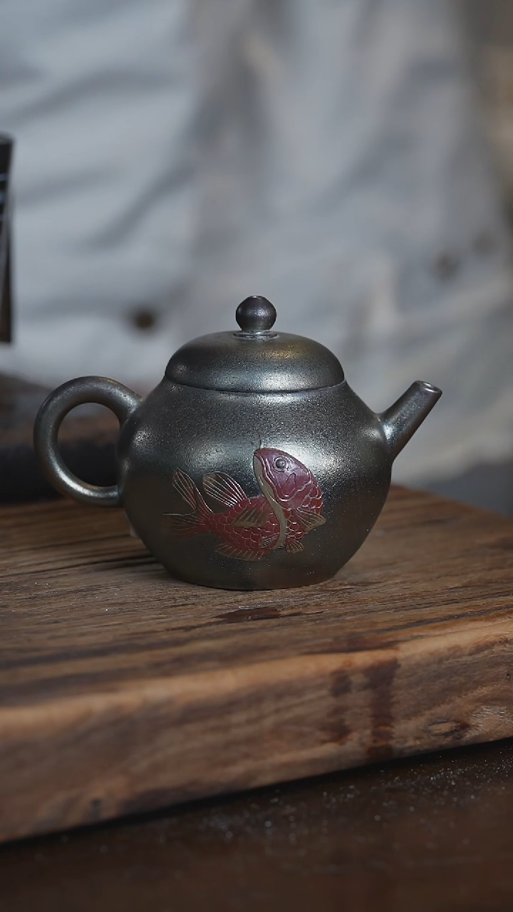 【闪购商品】无相浪鬼柴烧-柴烧壶