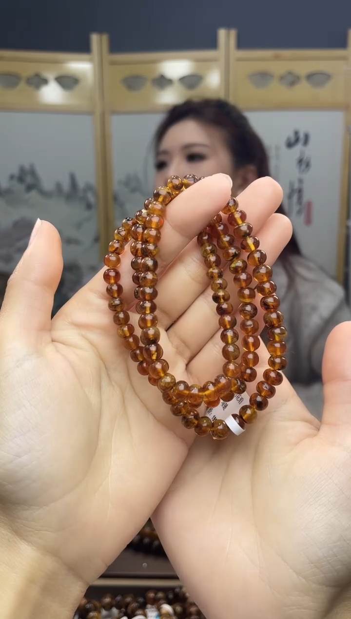 【闪购商品】琥珀裸石未镶嵌6+橘蜜108