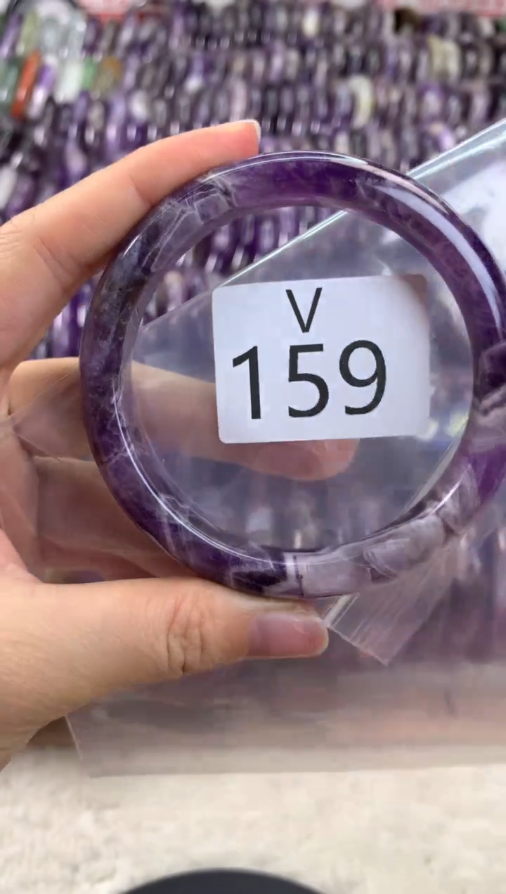 【闪购商品】水晶水晶手镯V未镶嵌159-63