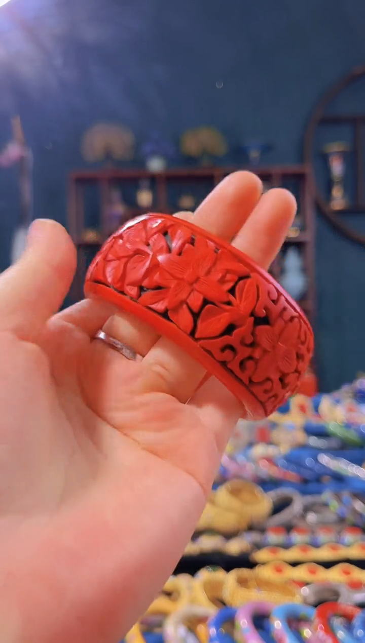 【闪购商品】非遗绝技 雕漆轮胎镯（63-68圈）