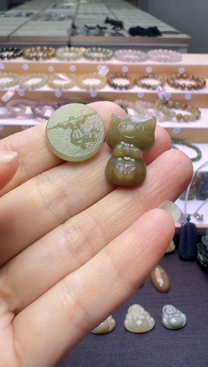 颈饰未镶嵌和田玉209号链接两个15米