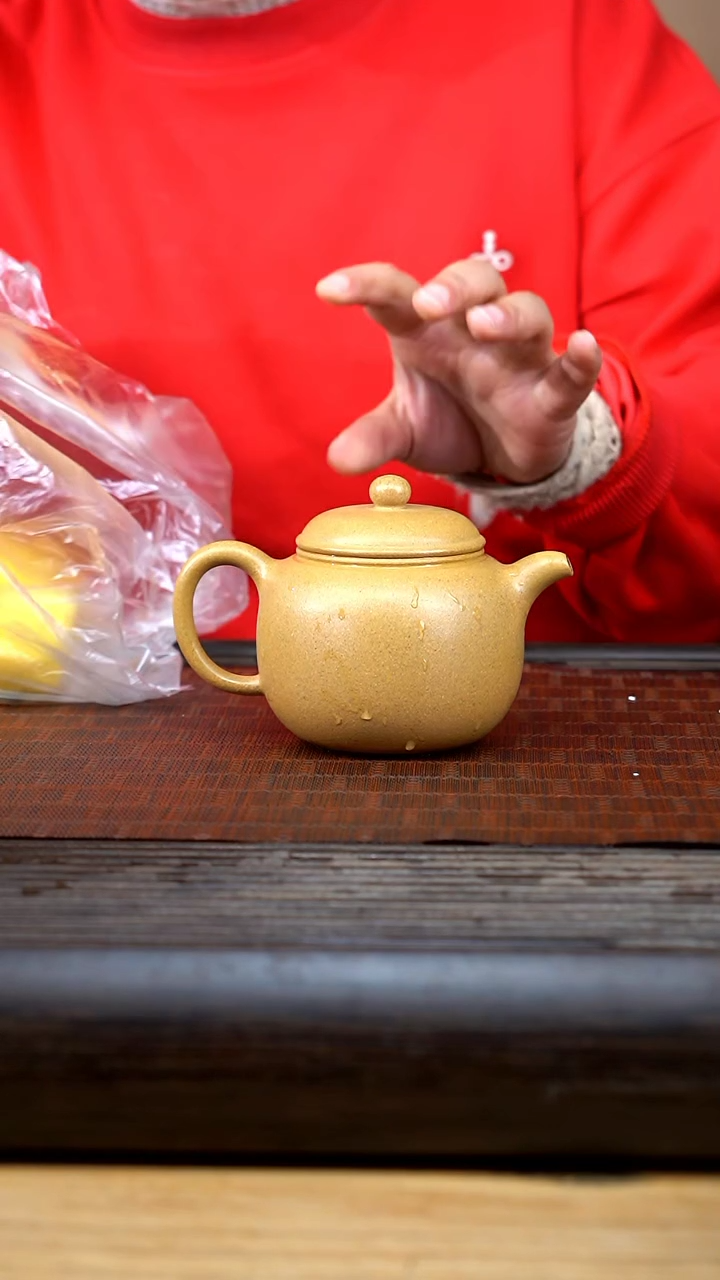 【闪购商品】紫砂茶壶黄金段手磨粗纱匏尊微瑕不退不换