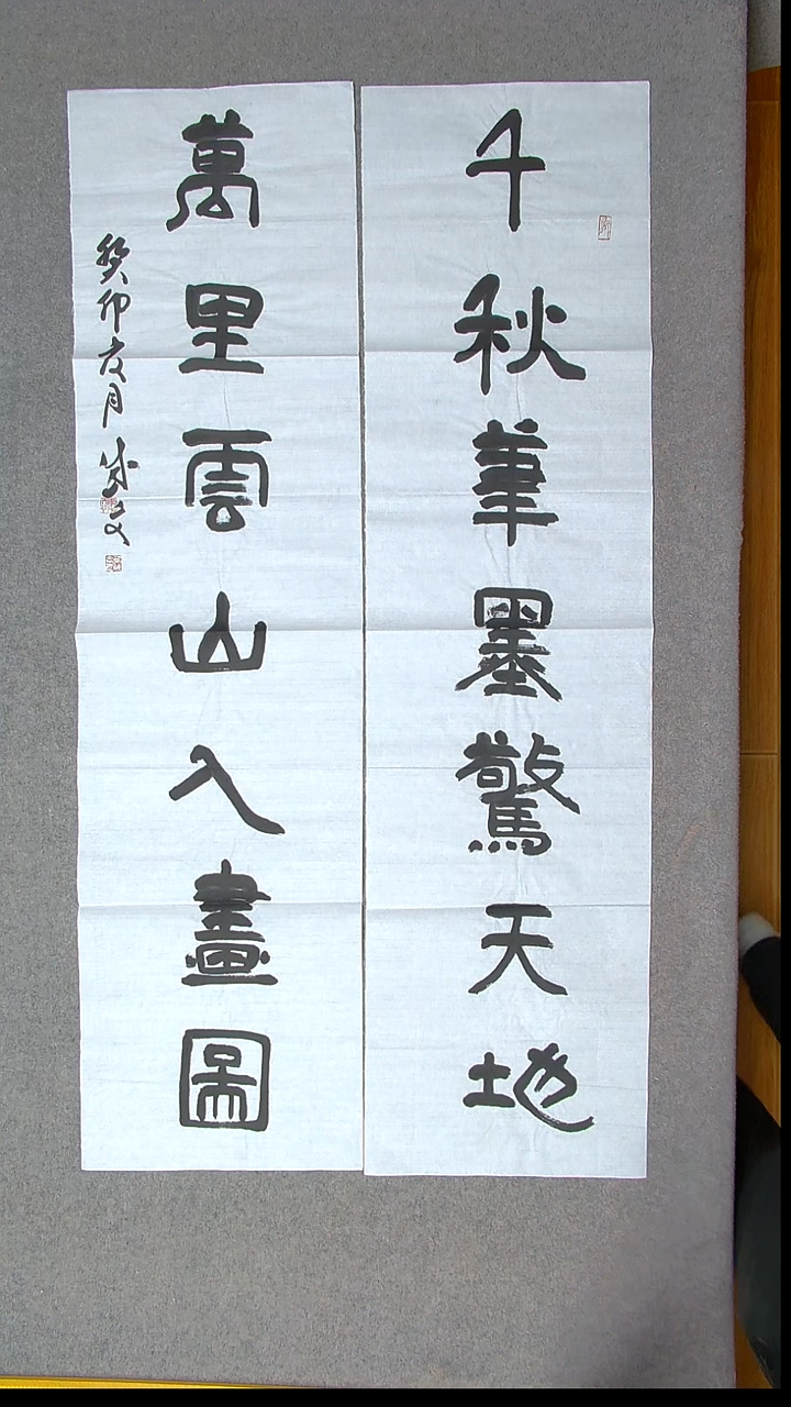 书法苟成文甘肃定西138*34*2 尺寸