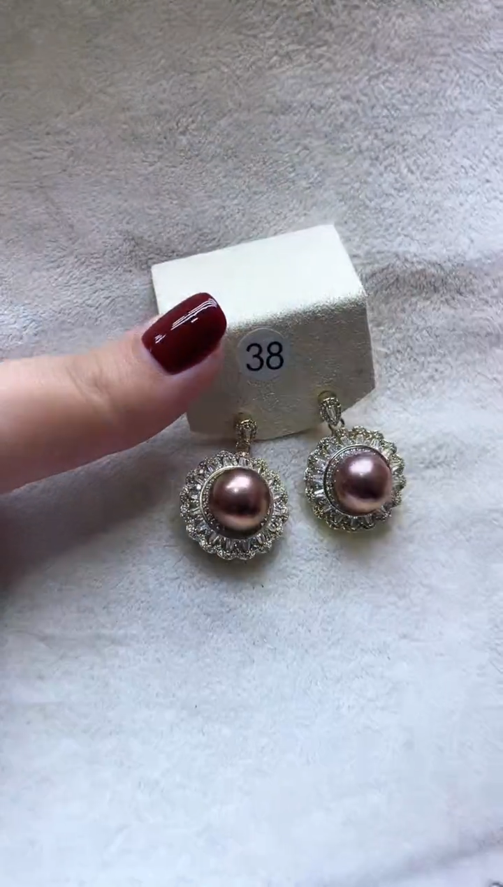 【闪购商品】淡水珍珠耳饰银S925镶嵌1