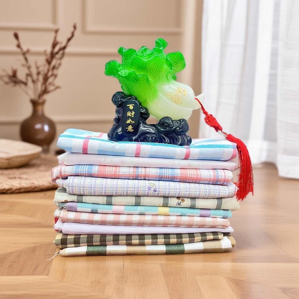 【睿智】花色布料手工发圈窗帘床品服装面料直播间讲解为准