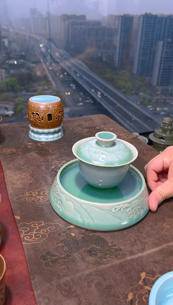 收藏·名家·三才盖碗·全手工