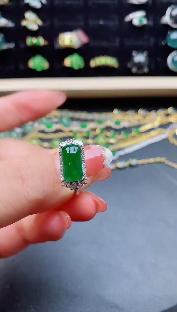 【闪购商品】翡翠戒指银S925镶嵌5085850