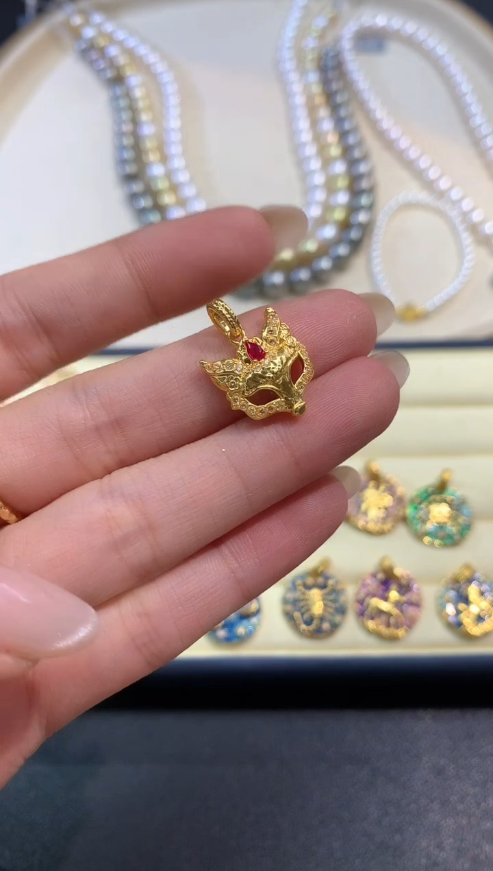 吊坠(不含链)18K金A420|多样性发货一件|238