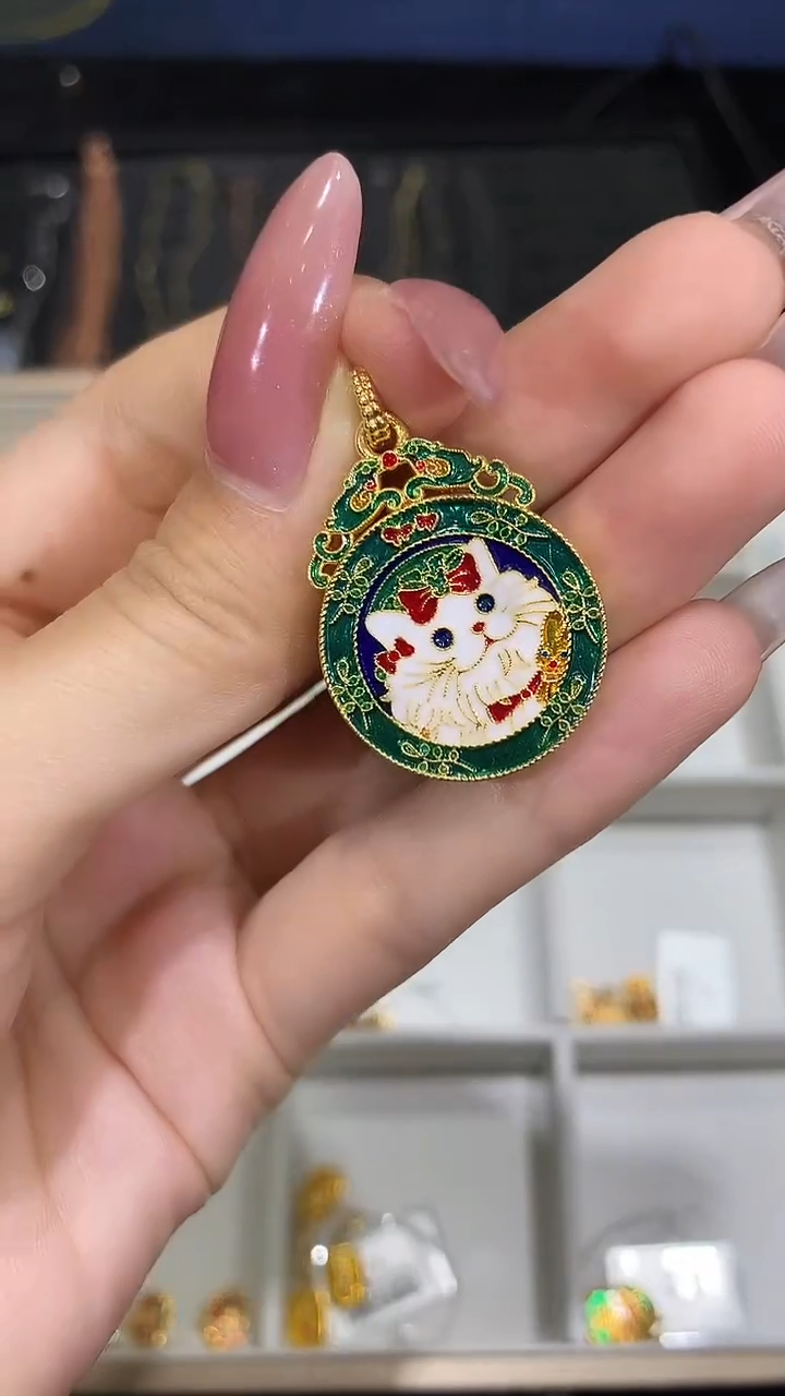 【闪购商品】18K金吊坠(不含链)猫猫牌吊坠