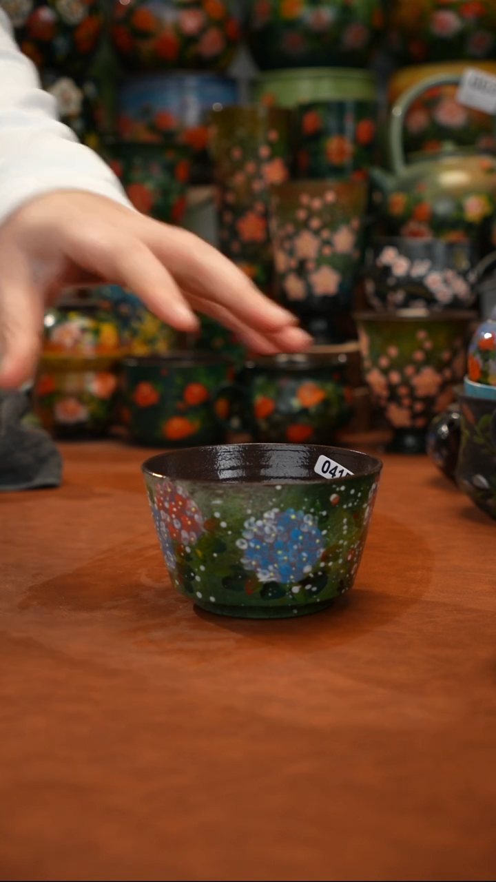 紫砂油画手绘釉下彩
