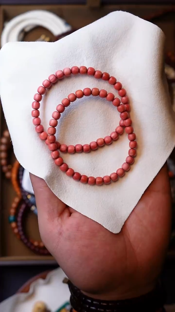 非洲檀香手串/手链粉象6mm