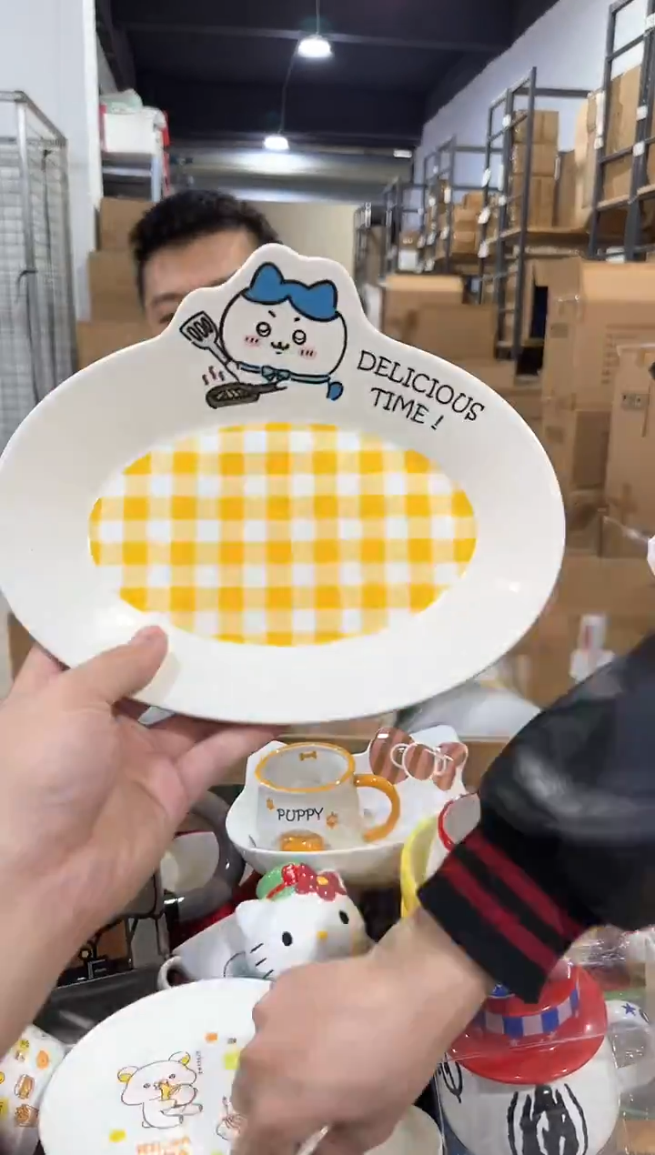 瓷片原盒小八餐盘