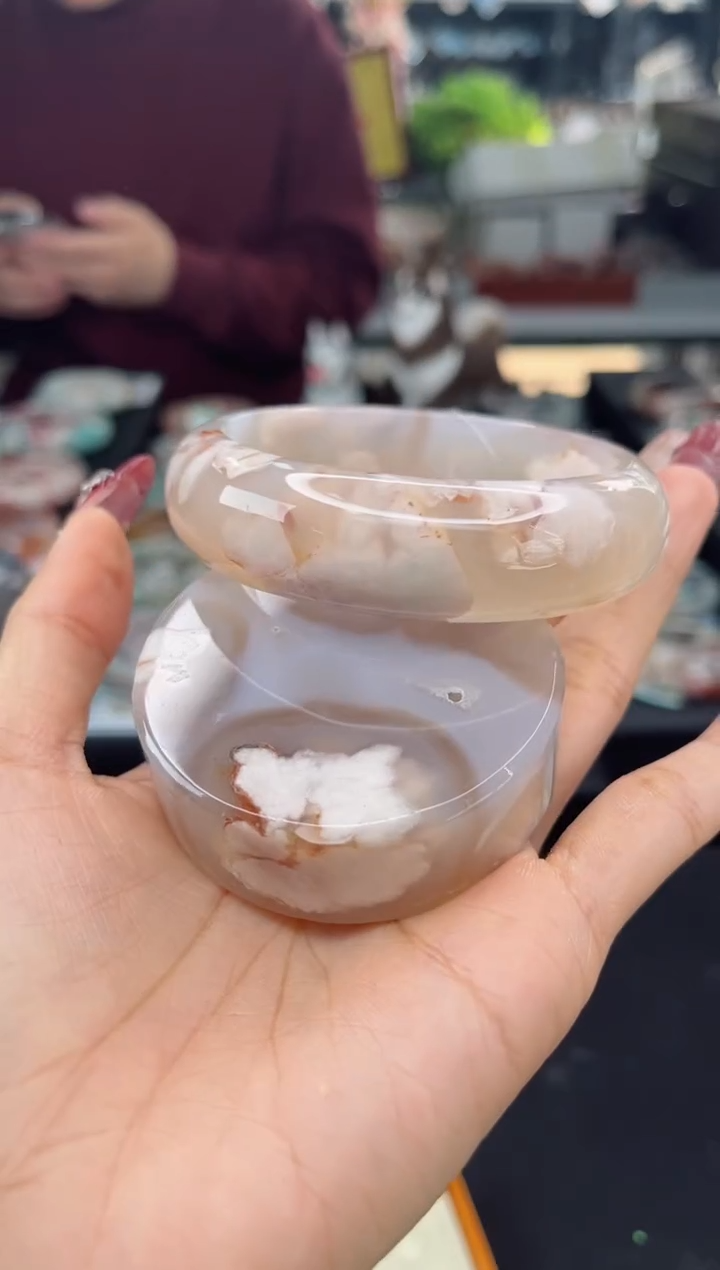 【闪购商品】石英质玉手镯未镶嵌61圈口（赠品镯心）3445344