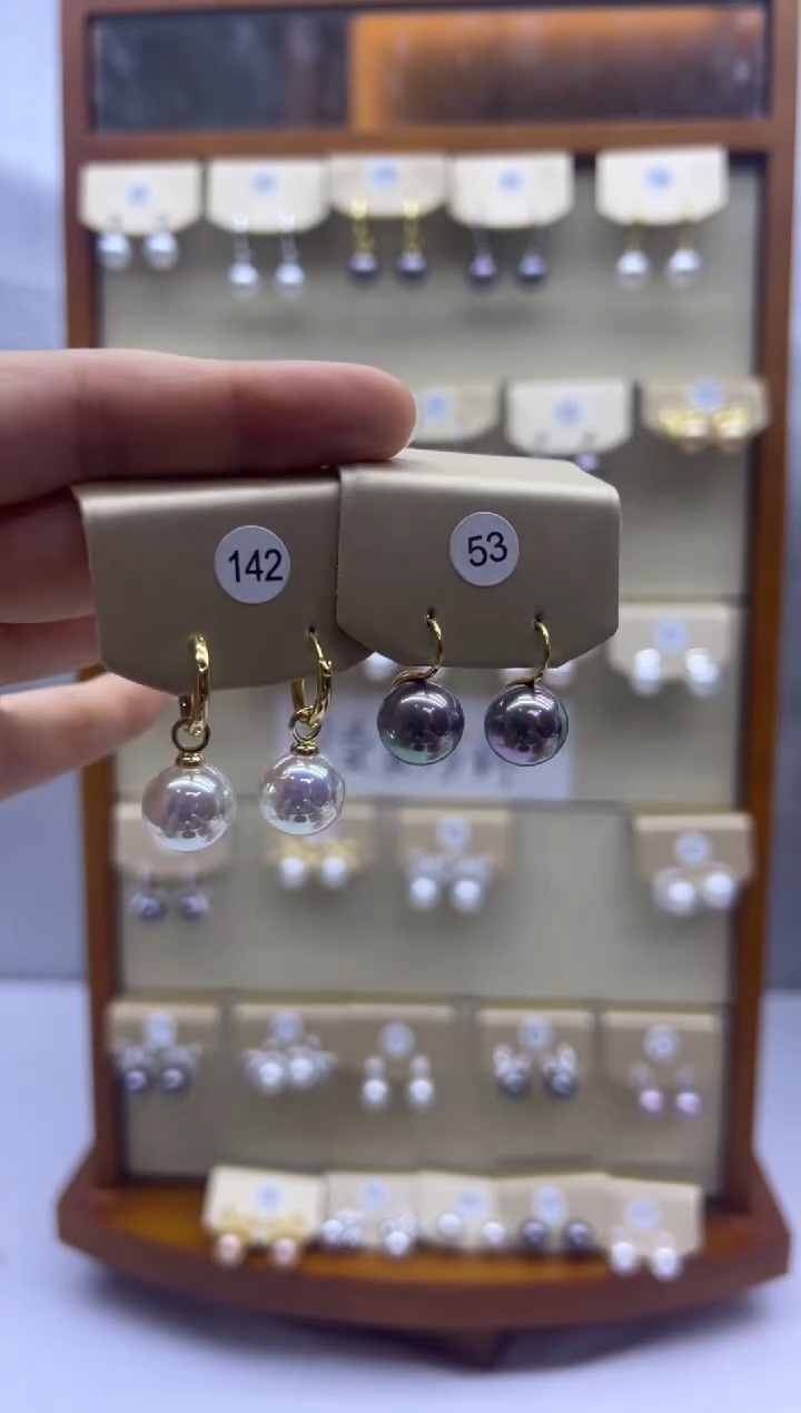 未镶嵌耳饰淡水珍珠142+53