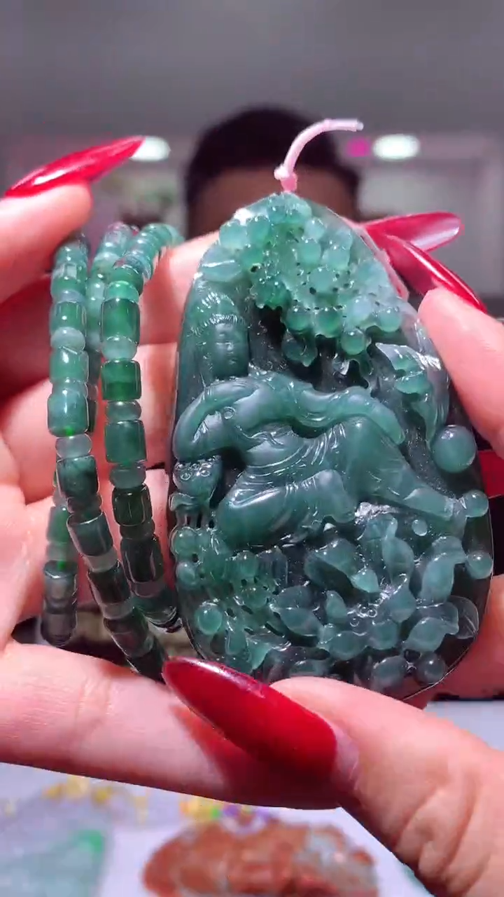 定制翡翠未镶嵌闪购毛货链接DY075