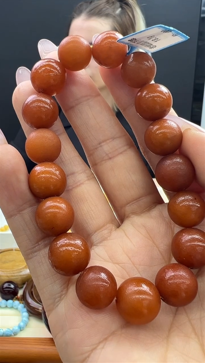【闪购商品】琥珀手链未镶嵌89秒拍号