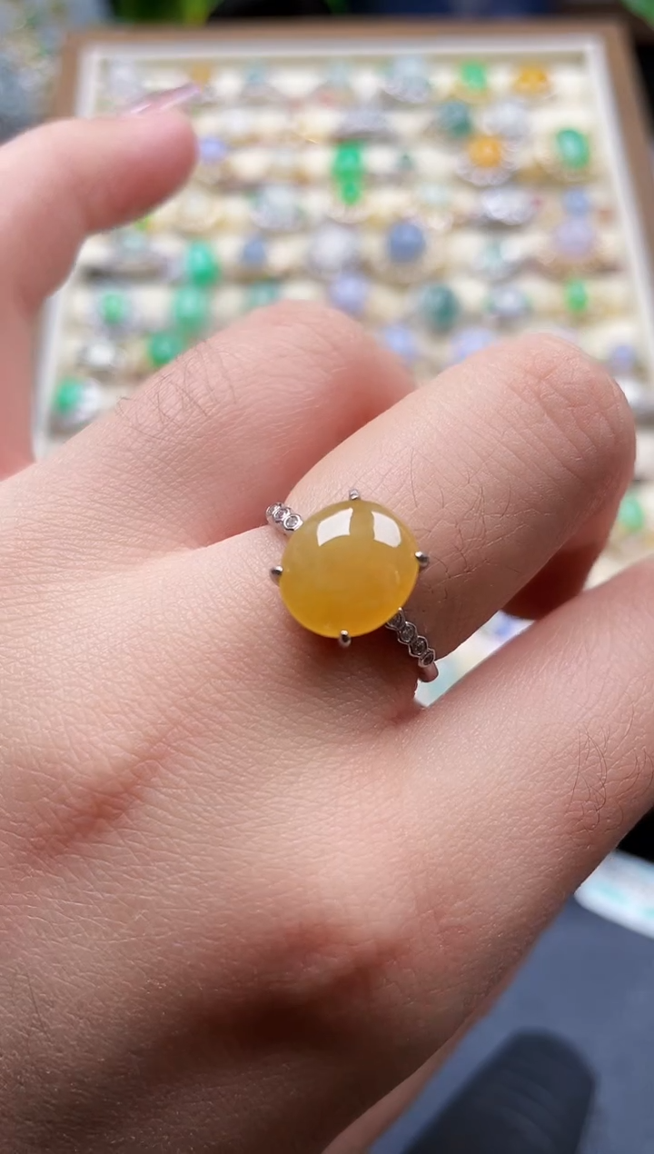 银S925镶嵌翡翠耳饰宜*1