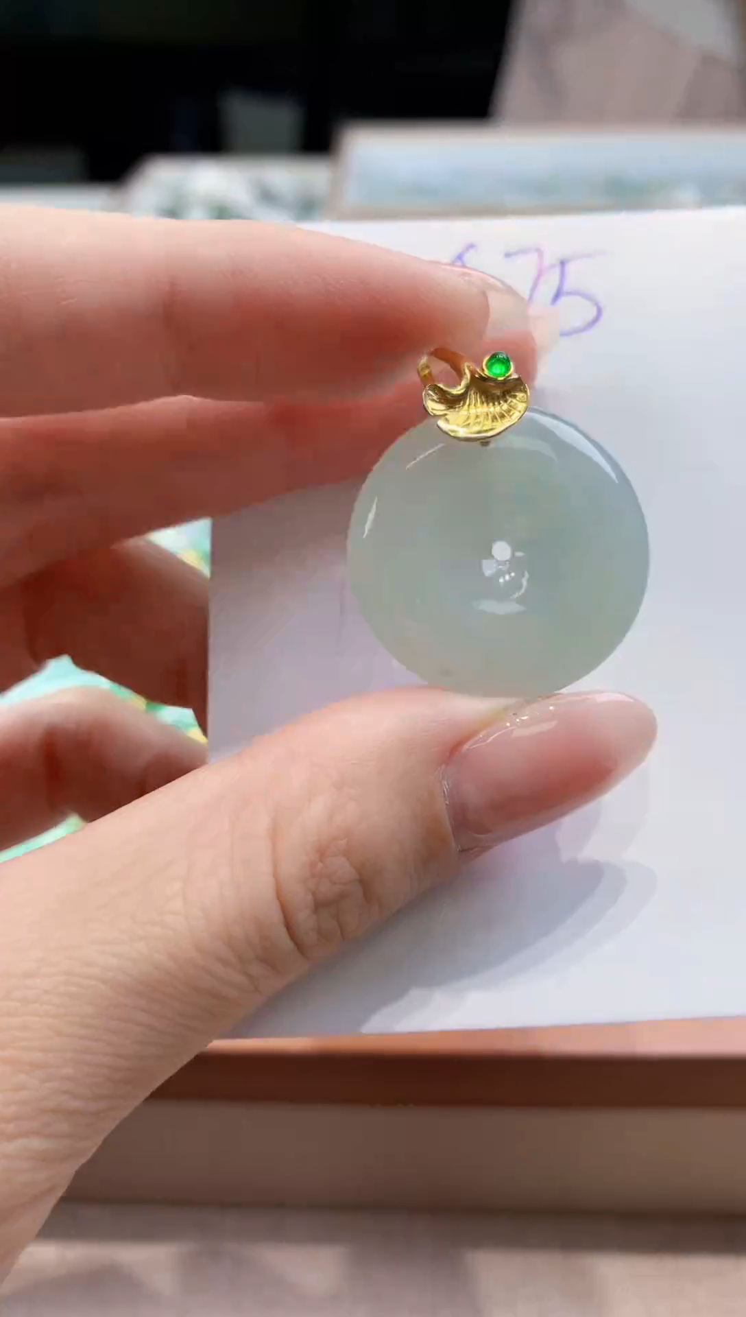 翡翠未镶嵌颈饰天然缅甸a货翡翠