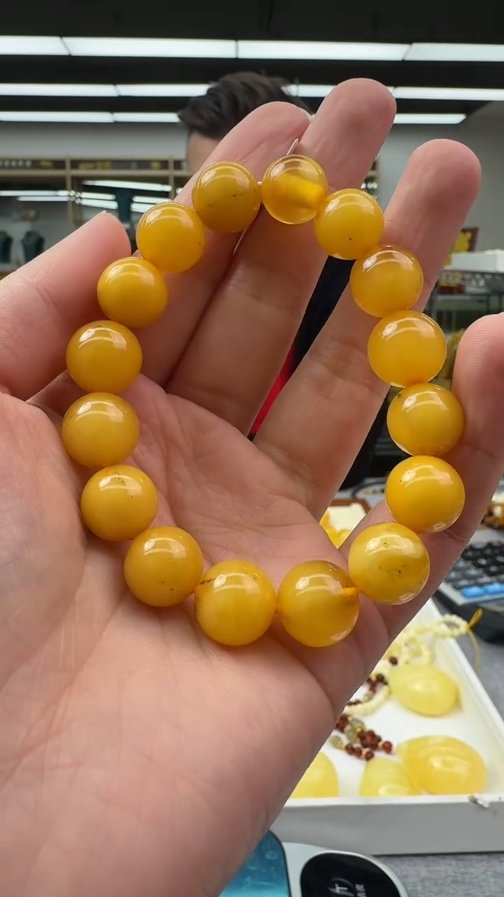 【闪购商品】琥珀手链未镶嵌583秒拍号