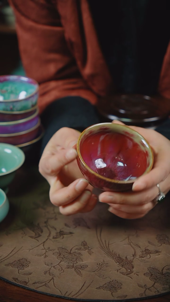 【闪购商品】杯120钧瓷纯手工茶杯
