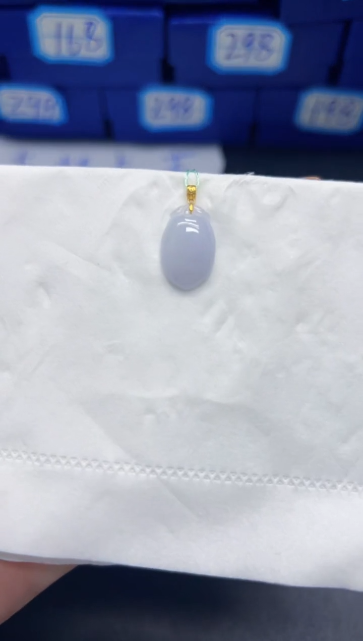 【闪购商品】翡翠颈饰18K金镶嵌Y缅料A货/支持复检/一件