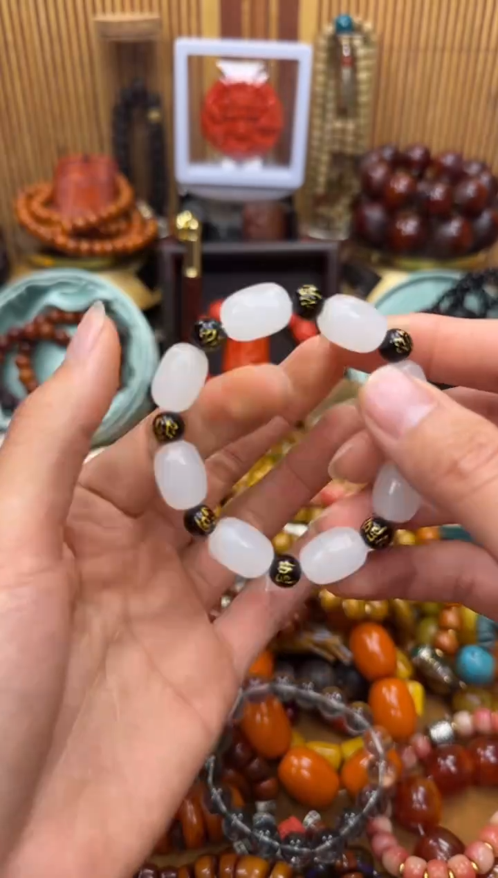 手链未镶嵌和田玉（糖玉）所见即所得所见即所得