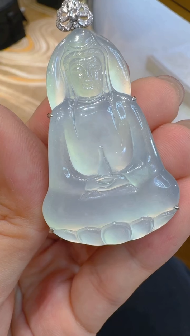 吊坠(不含链)18K金镶嵌翡翠多样性团购发一件