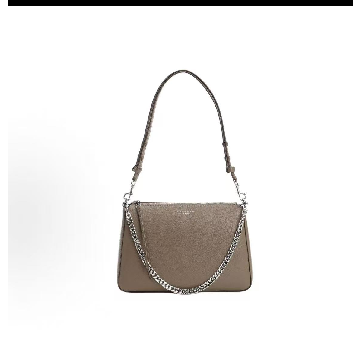 Tory Burch汤丽柏琦 美国发货预售灰色大号perry腋下包175544-250