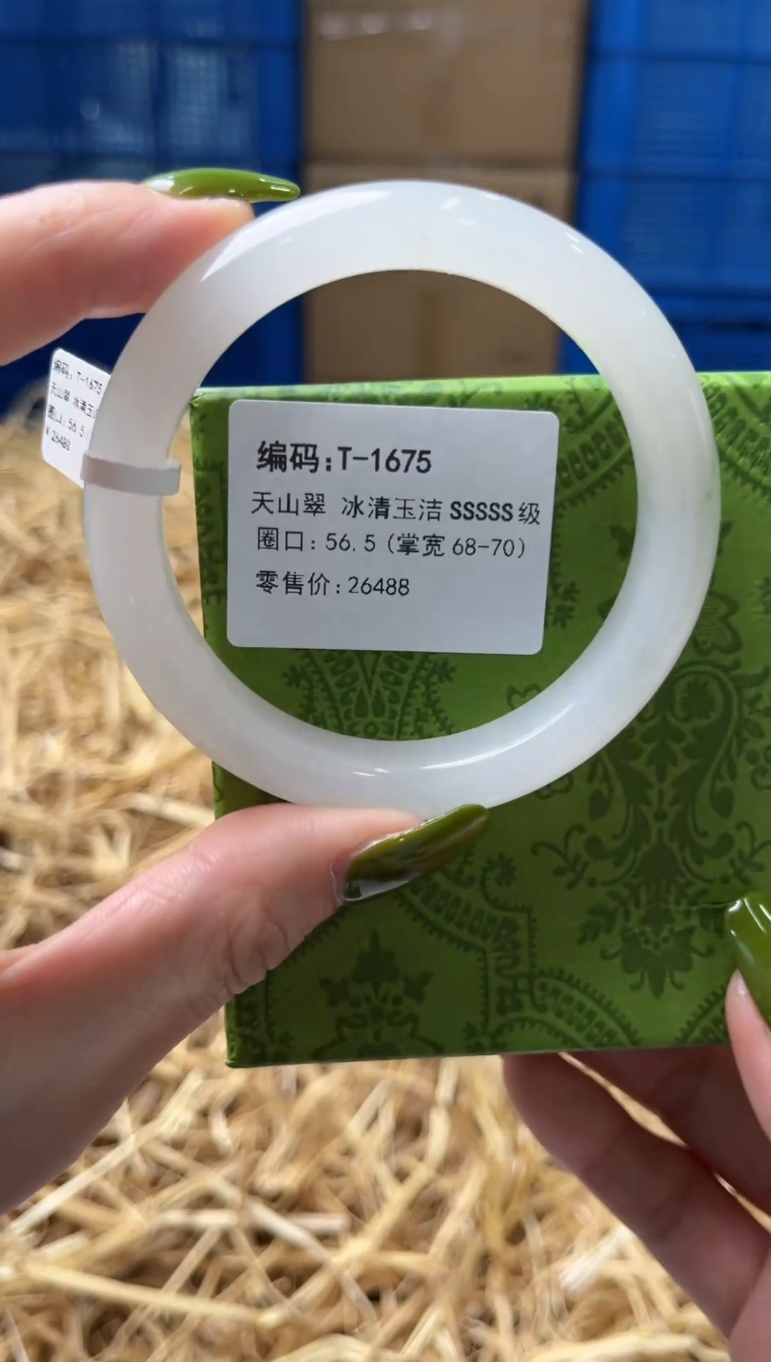 未镶嵌手镯石英质玉T1675