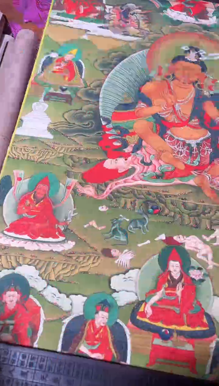装裱画卷轴画的的帅帅tk