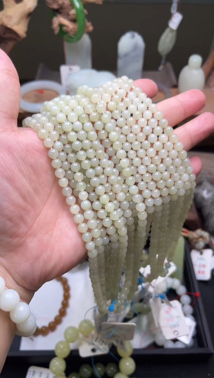 和田玉未镶嵌项链卡6且末迪克兰 108项链 多样性发一