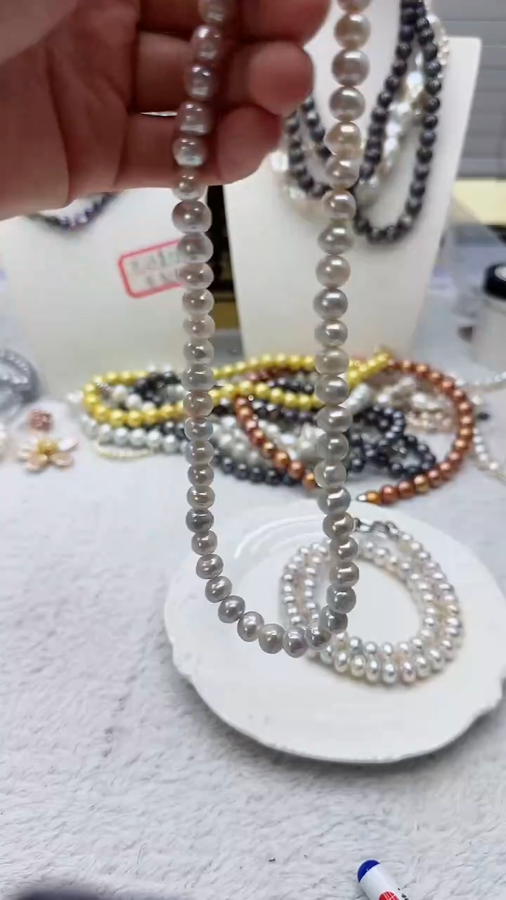淡水珍珠未镶嵌套链56