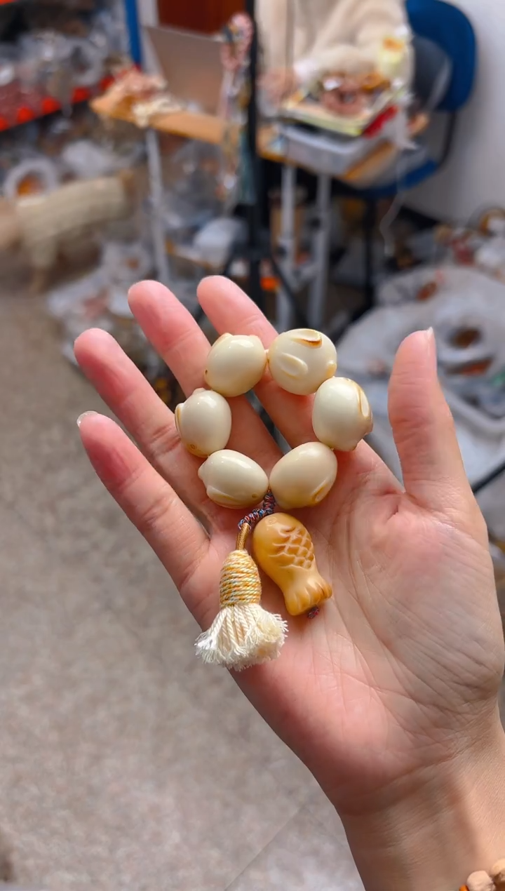 吊坠菩提根/象牙果馒头兔手捻 